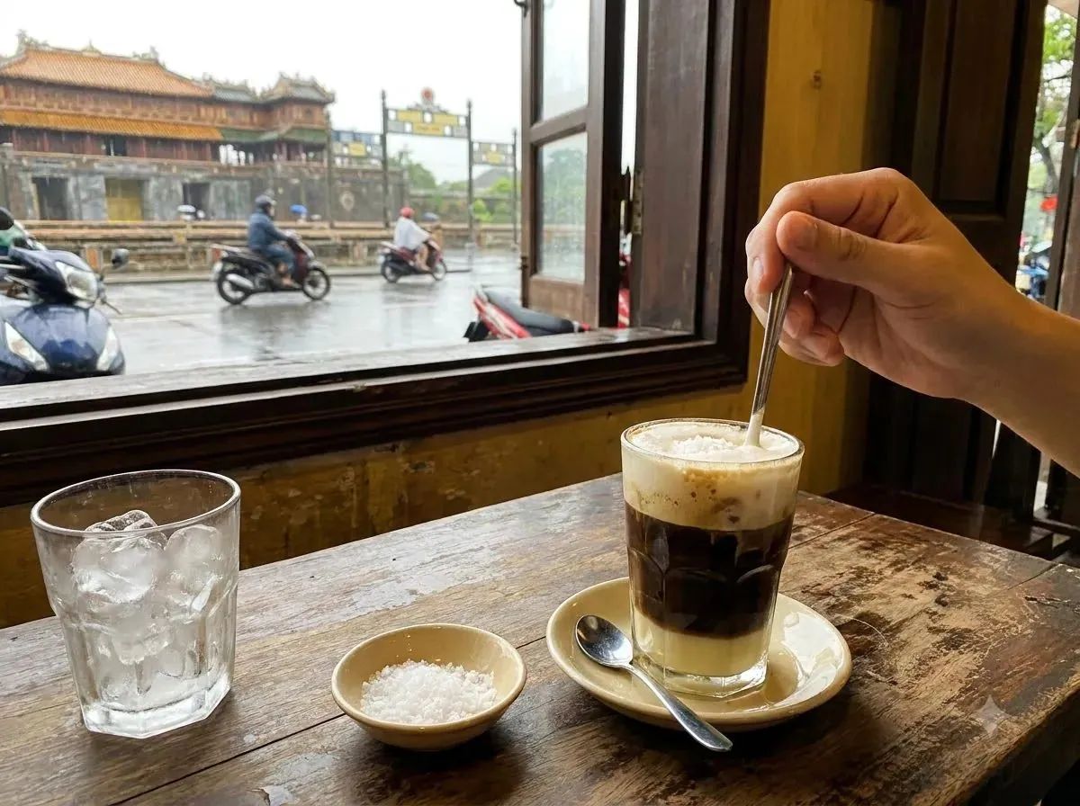 COFFEE WORKSHOP - Discover the special taste of Hue salted coffee