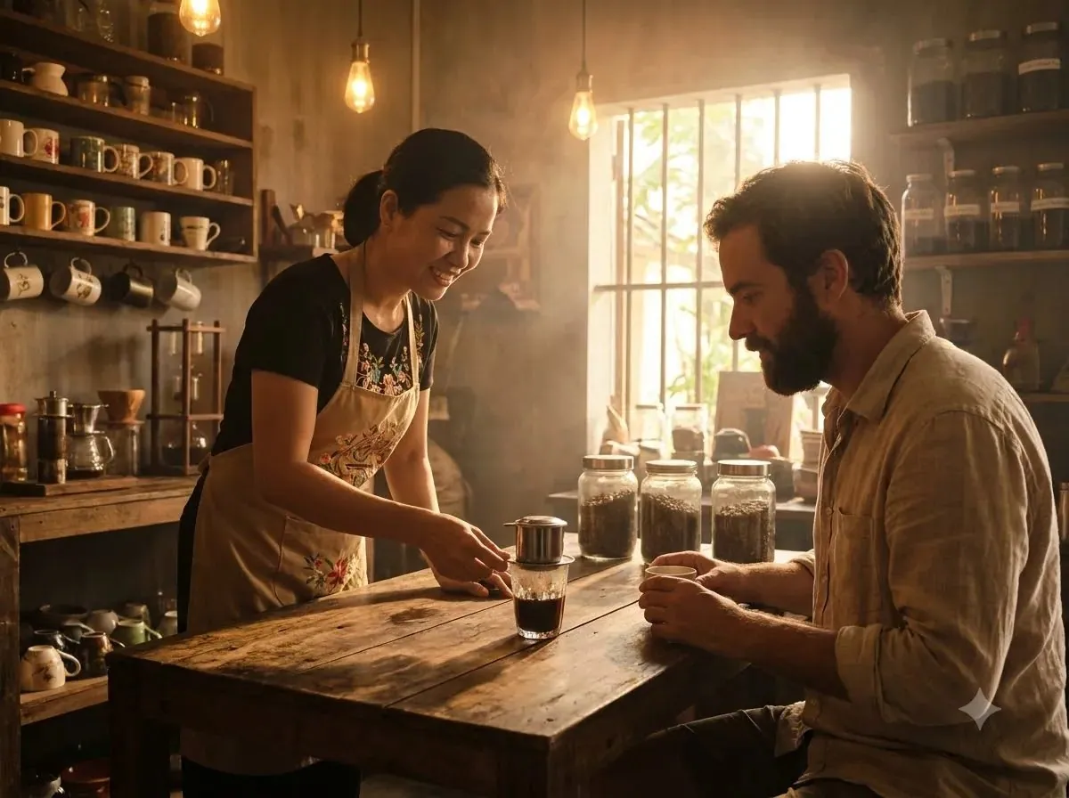 COFFEE WORKSHOP - cafe workshop làm cafe cho khách du lich tới huế